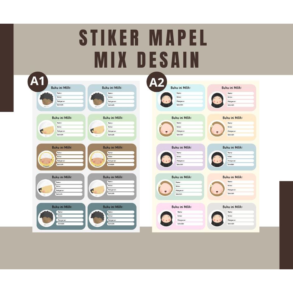 

Stiker Mapel - Label Buku Pelajaran Sekolah - Stiker mata pelajaran sekolah