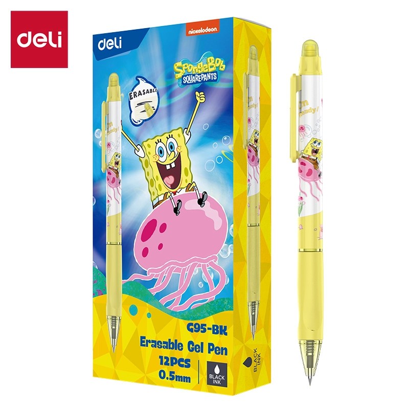 

DELI PENA ERASABLE GEL PEN G95 SPONGEBOB