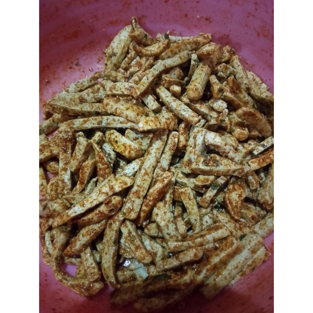 

Basreng cikruh bumbu pedas gurih daun jeruk 500gr