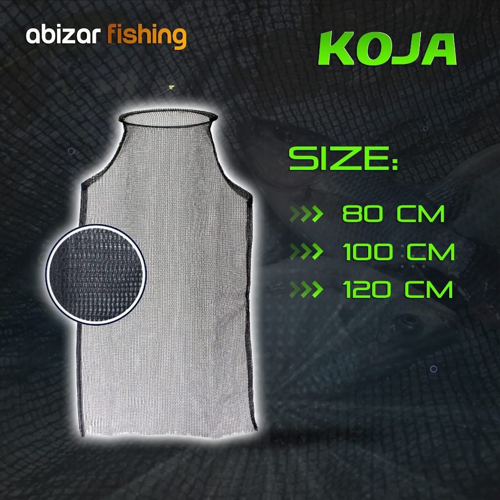 Koja - Korang Penampung Ikan Bahan Waring Tebal Panjang 80 - 120 cm