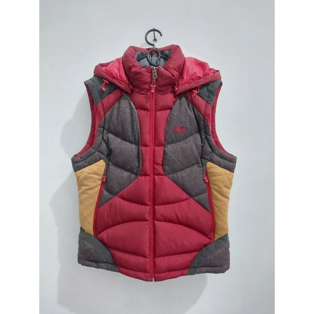 K2 Vest Bulang Berhoodi Logo Bordir Kondisi Like New