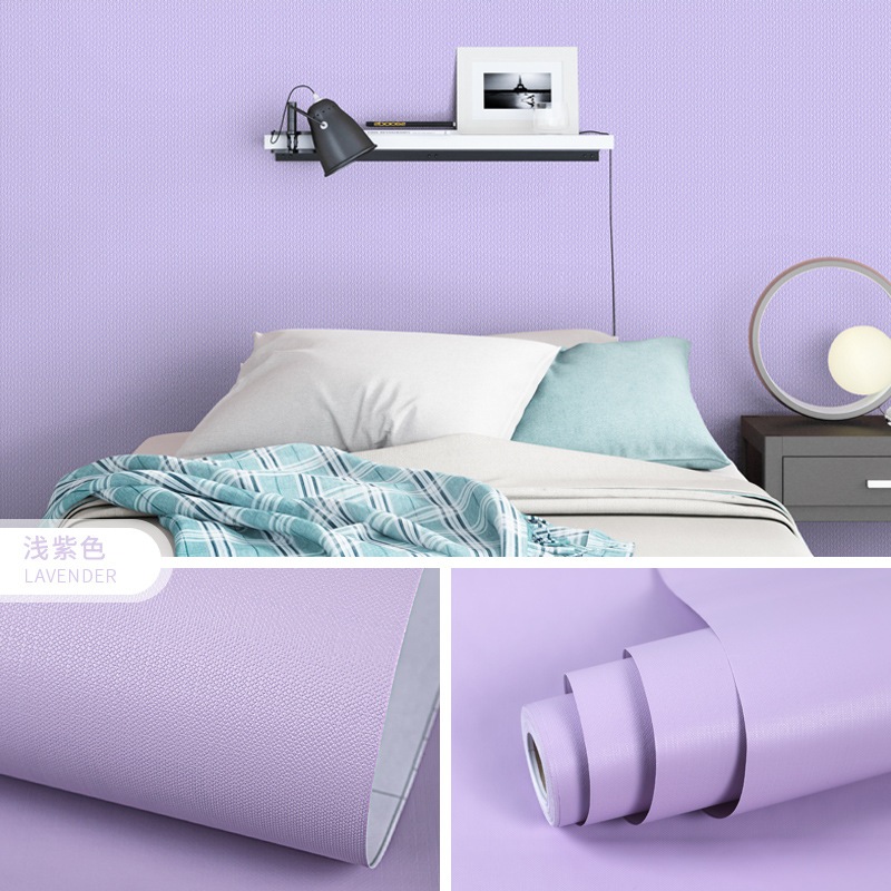 WALLPAPER STIKER DINDING POLOS UNGGU MUDA