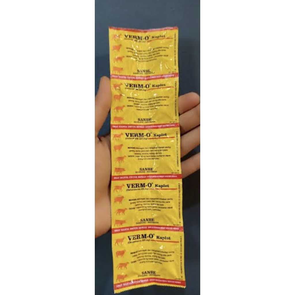 VERM O OBAT CACINGAN PADA HEWAN DOMBA KAMBING ANJING KAPLET SANBE VERM O