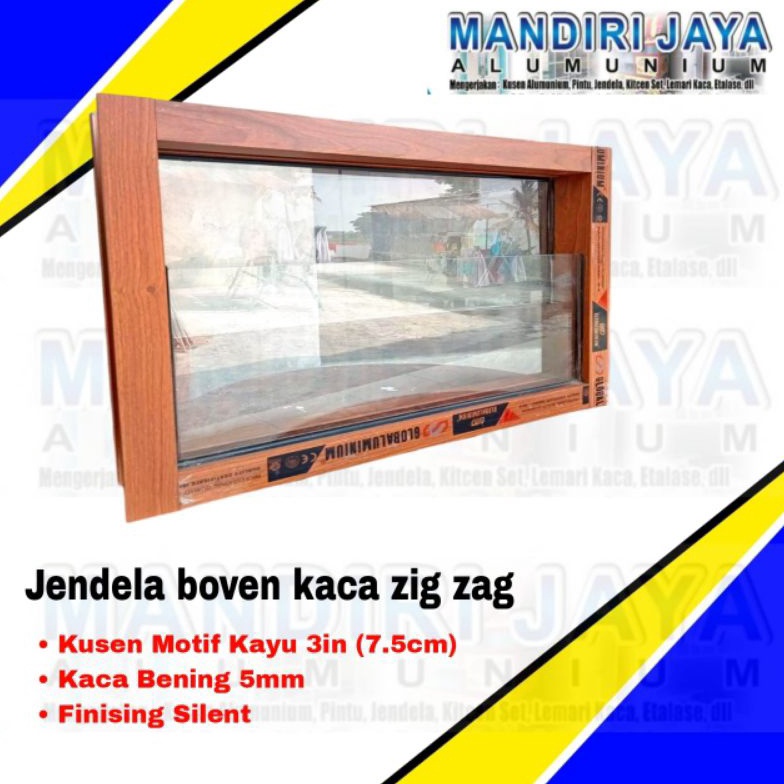 Instan Boven Aluminium Boven Ventilasi dan Pencahayaan Rumah