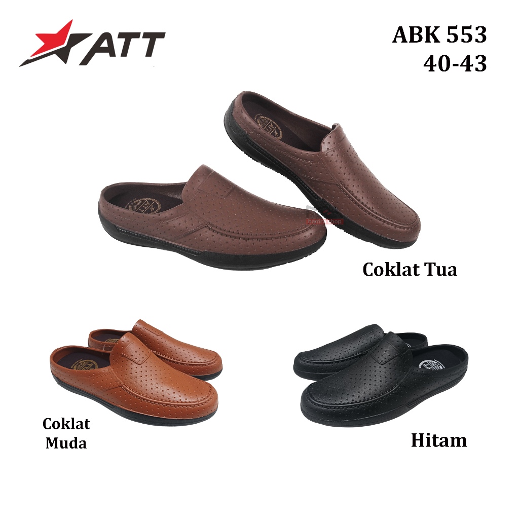 Sepatu Sendal/ Sandal Karet ATT ABK 553 Pria Dewasa