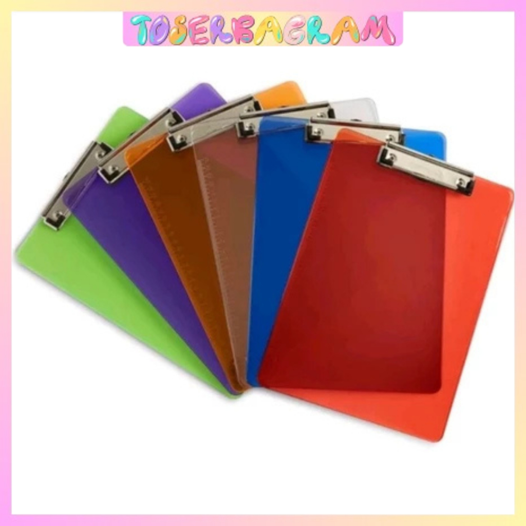 

Papan Clipboard Mika Plastik Transparan / Papan Transparant Bening / Papan Ujian