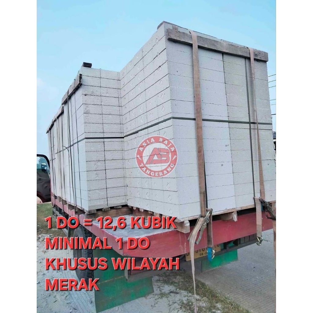 Bata Ringan / Hebel Grade A SNI 7.5 CM 10 CM (1 DO Khusus Merak)