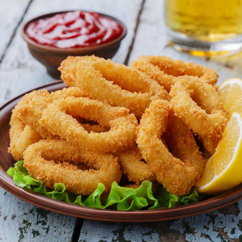 

Frozen Breaded Calamari Ring Premium Cumi Calamary Goreng Tepung 500 gr