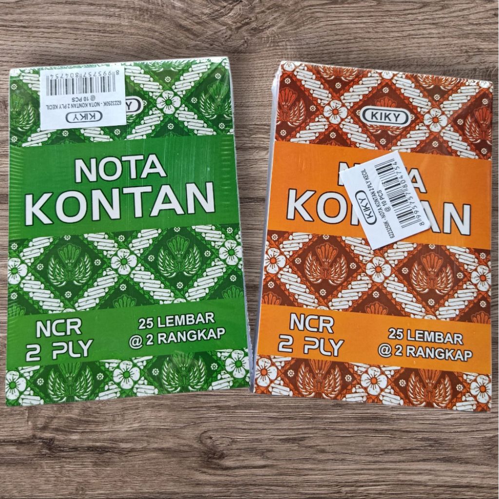 

(10buku)Nota kiky 2ply kecil