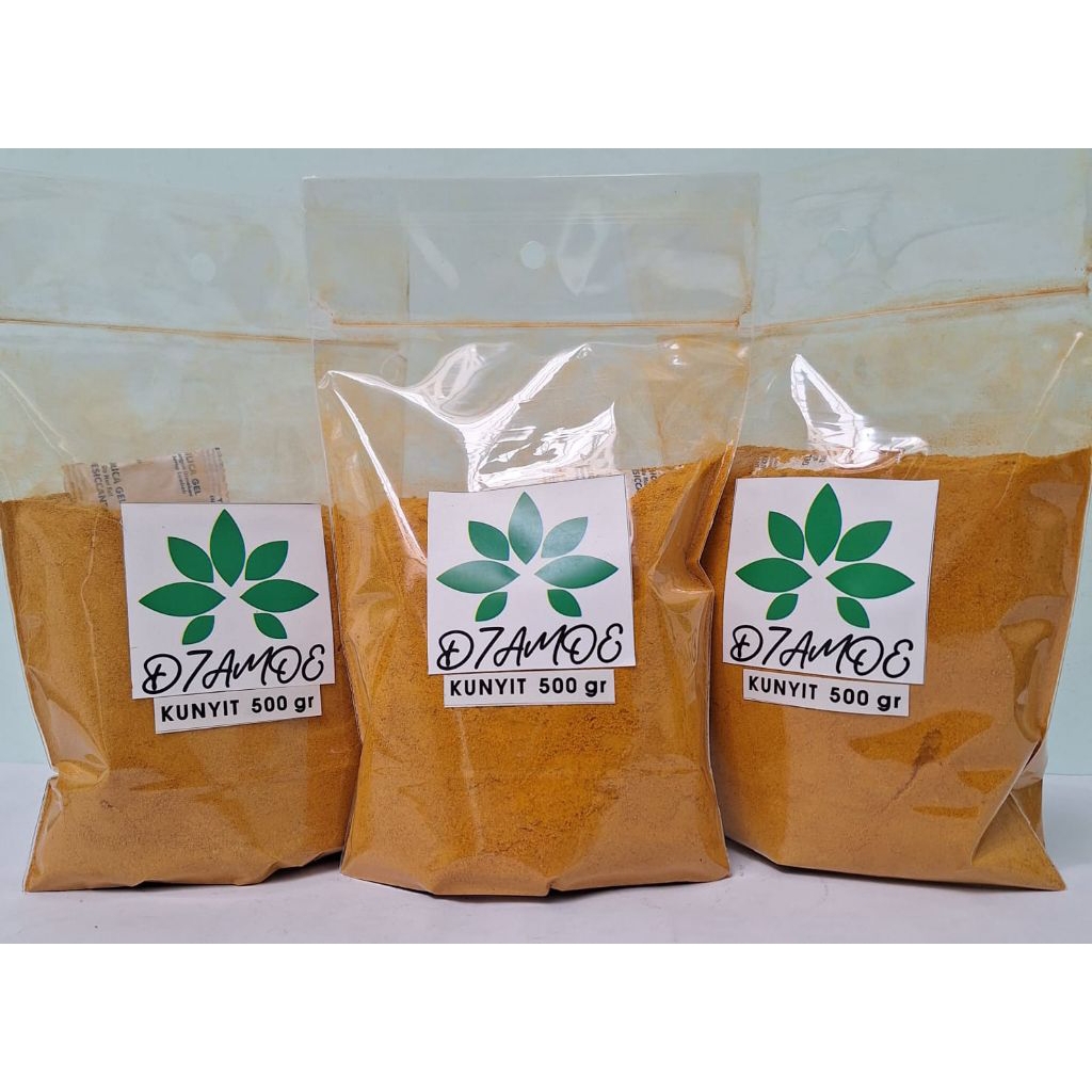 

Kunir / Kunyit Bubuk Kunir Bubuk 500 gr Asli Dan Murni -Original 100 %