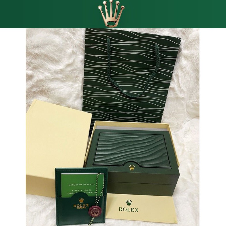 KODE L38B Rolex Box1 Original Rolex watch storage green packaging box box  bag  warranty card  instr