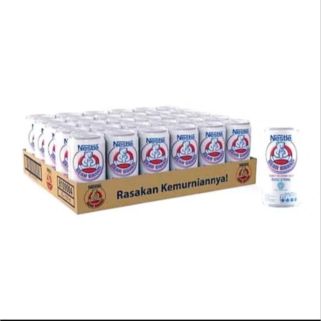 

Bear brand susu beruang kaleng 189 ML 1 karton (30 klg)