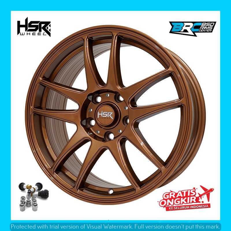Velg mobil xl7 ertiga outlander hsr kamikaze ring 17 GLOSSY BRONZE
