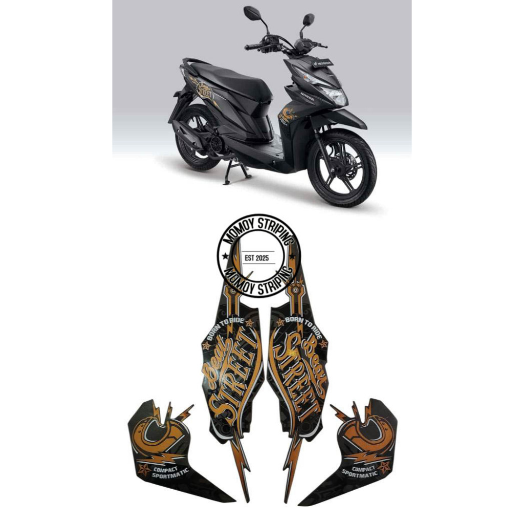 STIKER STRIPING BEAT STREET 2019 HITAM