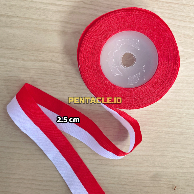 

Indonesia Ribbon Pita Merah Putih Lebar 2.50 cm DIY Kerajinan Tangan Kesenian Prakarya Kreasi Kreativitas Best Quality Product Murah National Nasional Termurah Bendera Red White Keren Lucu Berkualitas Arts Craft Crafting Flag INA ID Pentacle Malang