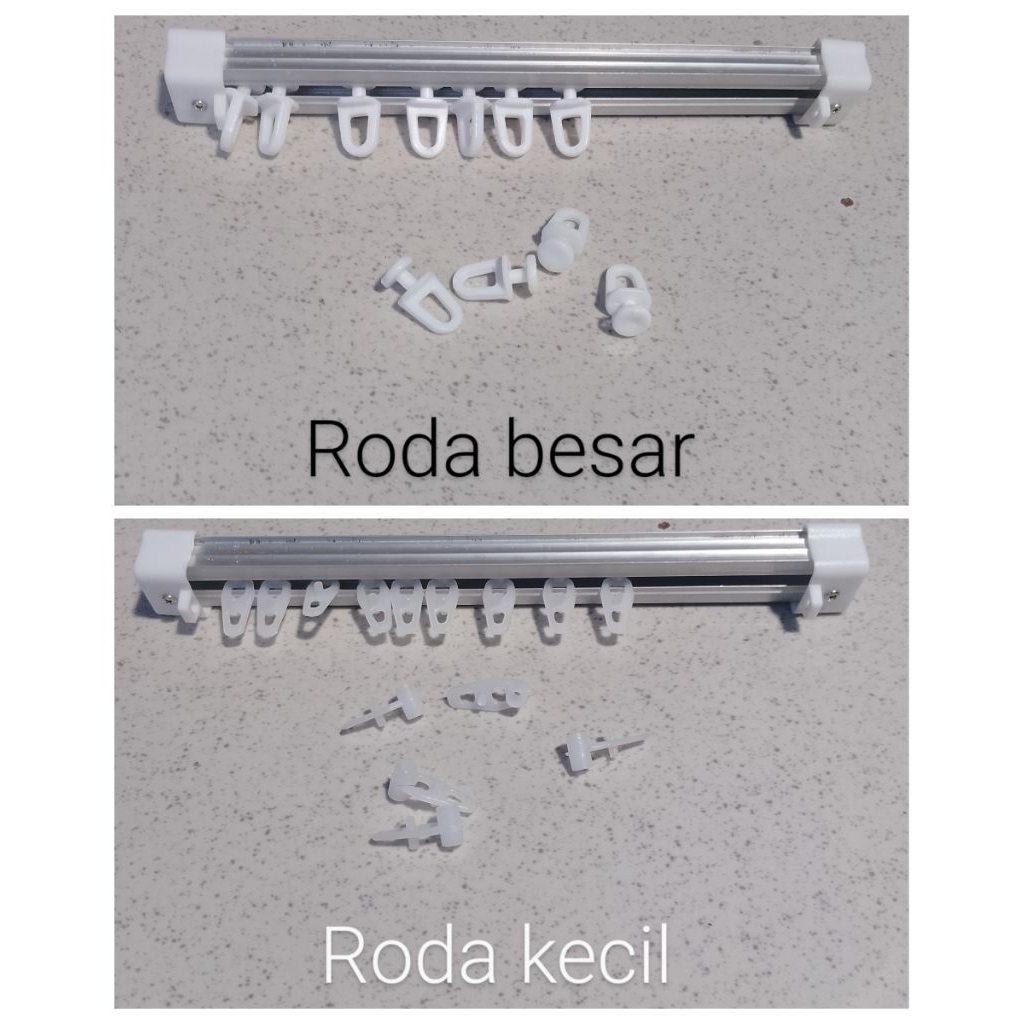 BATANG GORDEN KOTAK VITRASE ALUMINIUM FULL SET