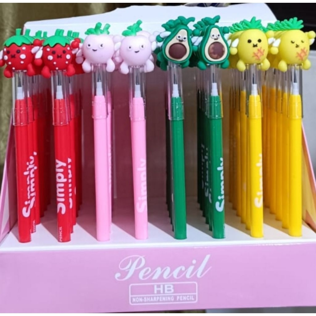 

Pensil Bensia Jerapah Rabbit 1Box 48pcs || Pensil Lantu || Pensil Susun Sambung