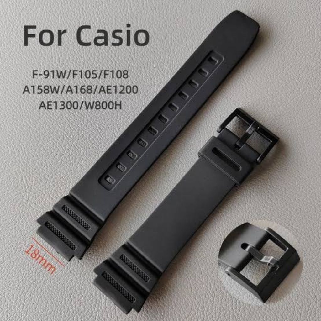 Tali strap jam tangan Casio AE-1200 Ae1200 AE 1200 ae-1200wh ae1200wh w-216wh w216wh w216 ae1300 non