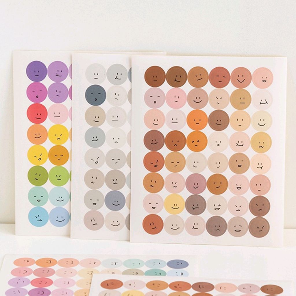 

[ 48 pcs ] Sticker Emoji/Smiley Face Sticker/Deco Jurnal HP Laptop Scrapbook/Stiker Aesthetic R4411 Lembar Sticker Smiley Face Emoji DIY Stiker Buku Jurnal Scrapbook Stiker polkadot stiker emotikon stiker label berperekat (1lembar) SMILE stiker reward TS