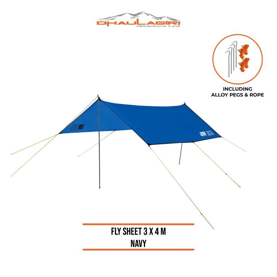Flysheet Dhaulagiri 3 x 4 M Termasuk Tali & Pasak