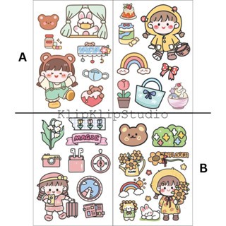 

Sticker Stiker Journaling Scrapbook DIY Momo Cute Karakter Kartun Lucu KK - K3D