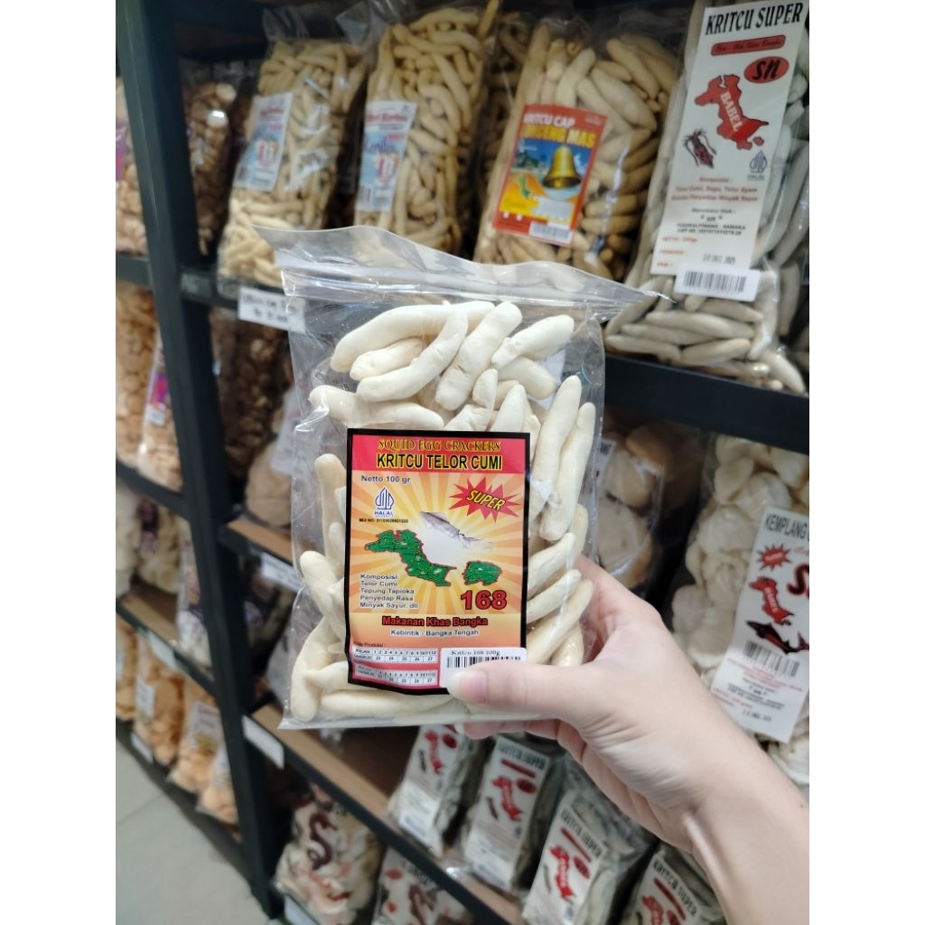 

Kericu/Stik telor cumi khas Bangka cap 168, 100gr