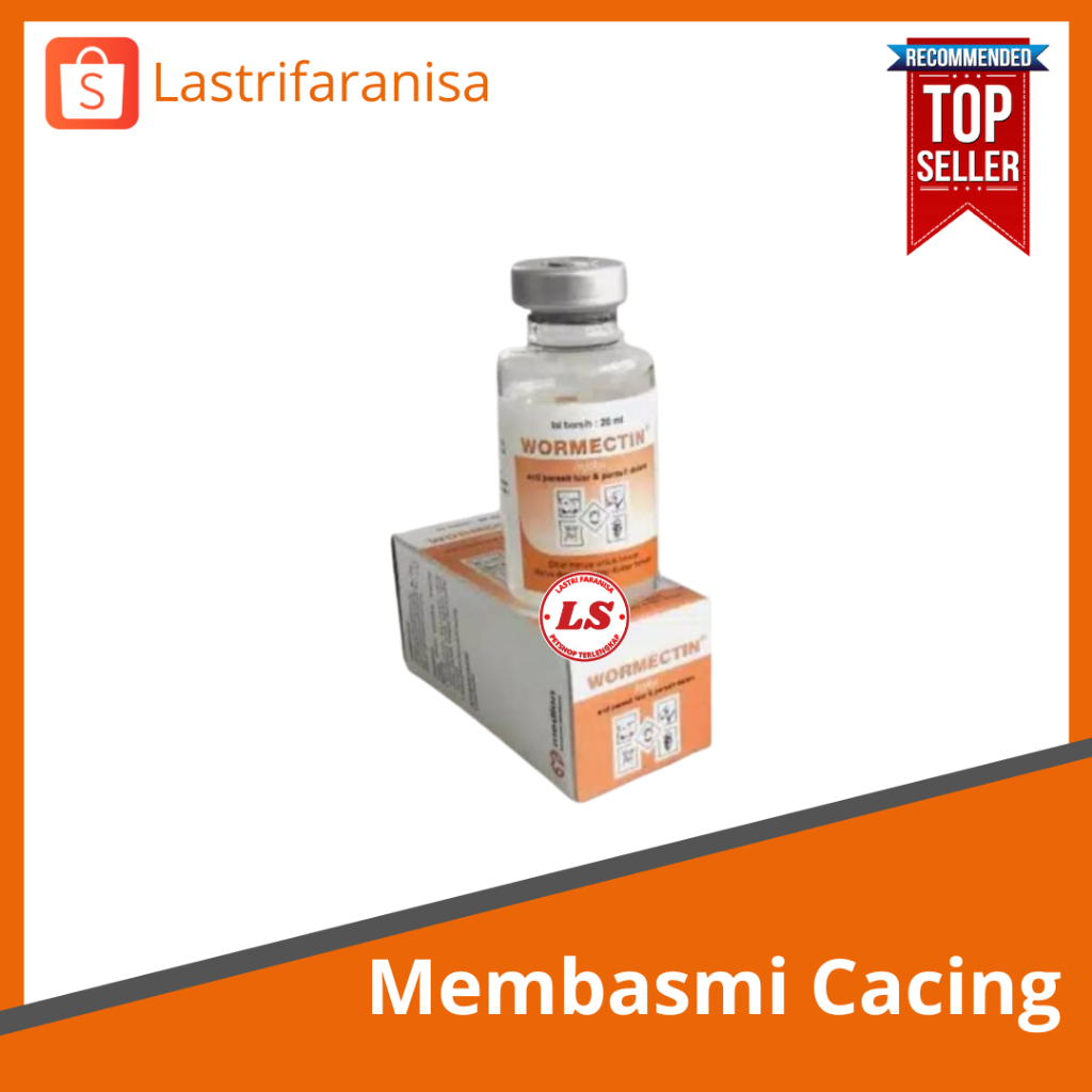 WORMECTIN 20 ML Obat Kucing Wormectin Obat Jamur di Kapala Kucing Anjing