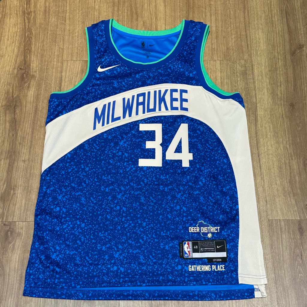 Jersey NBA GIANNIS ANTETOKOUNMPO bucks city edition size L / 48 swingman ORi original new