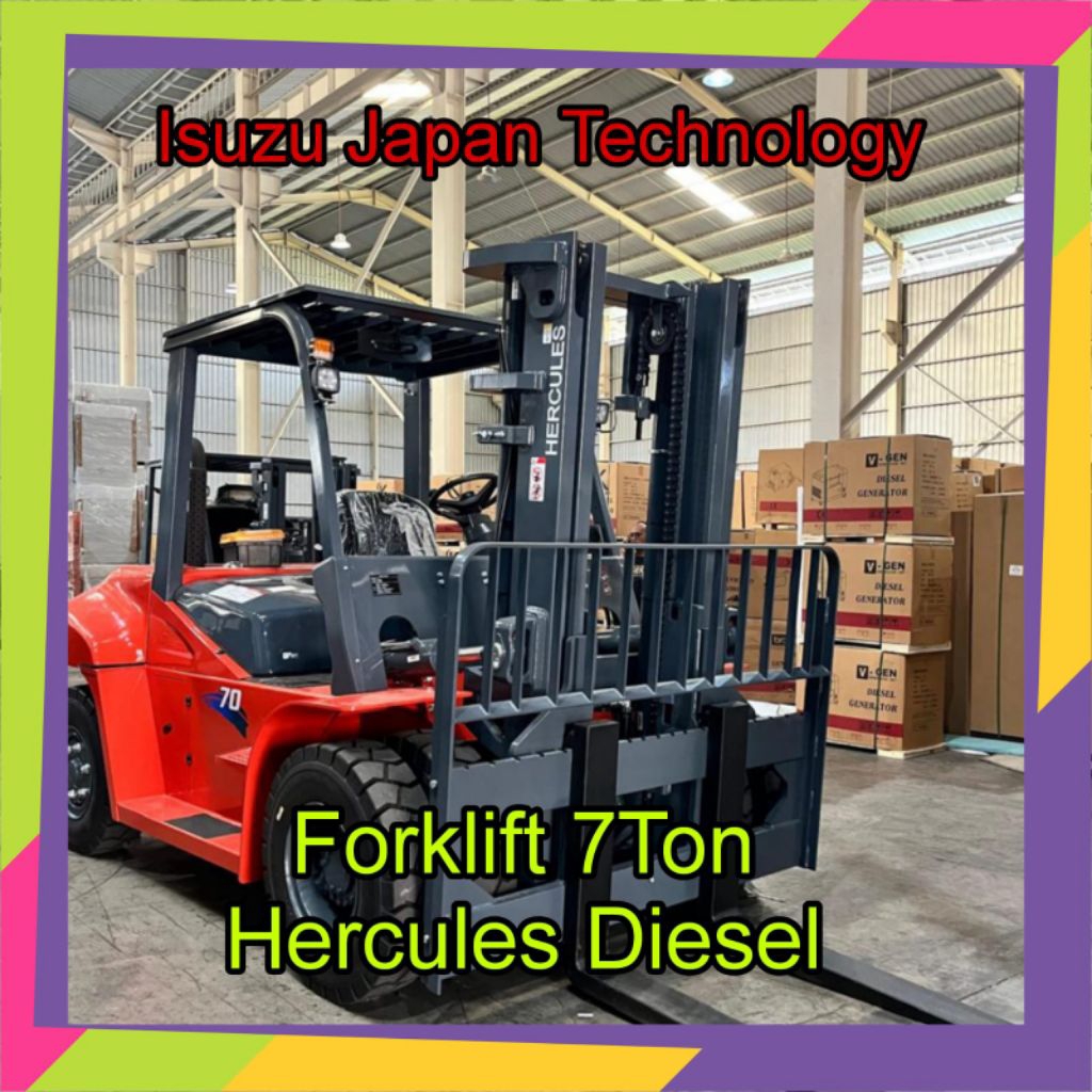 Forklift 7 Ton Hercules Diesel Isuzu Japan Technology