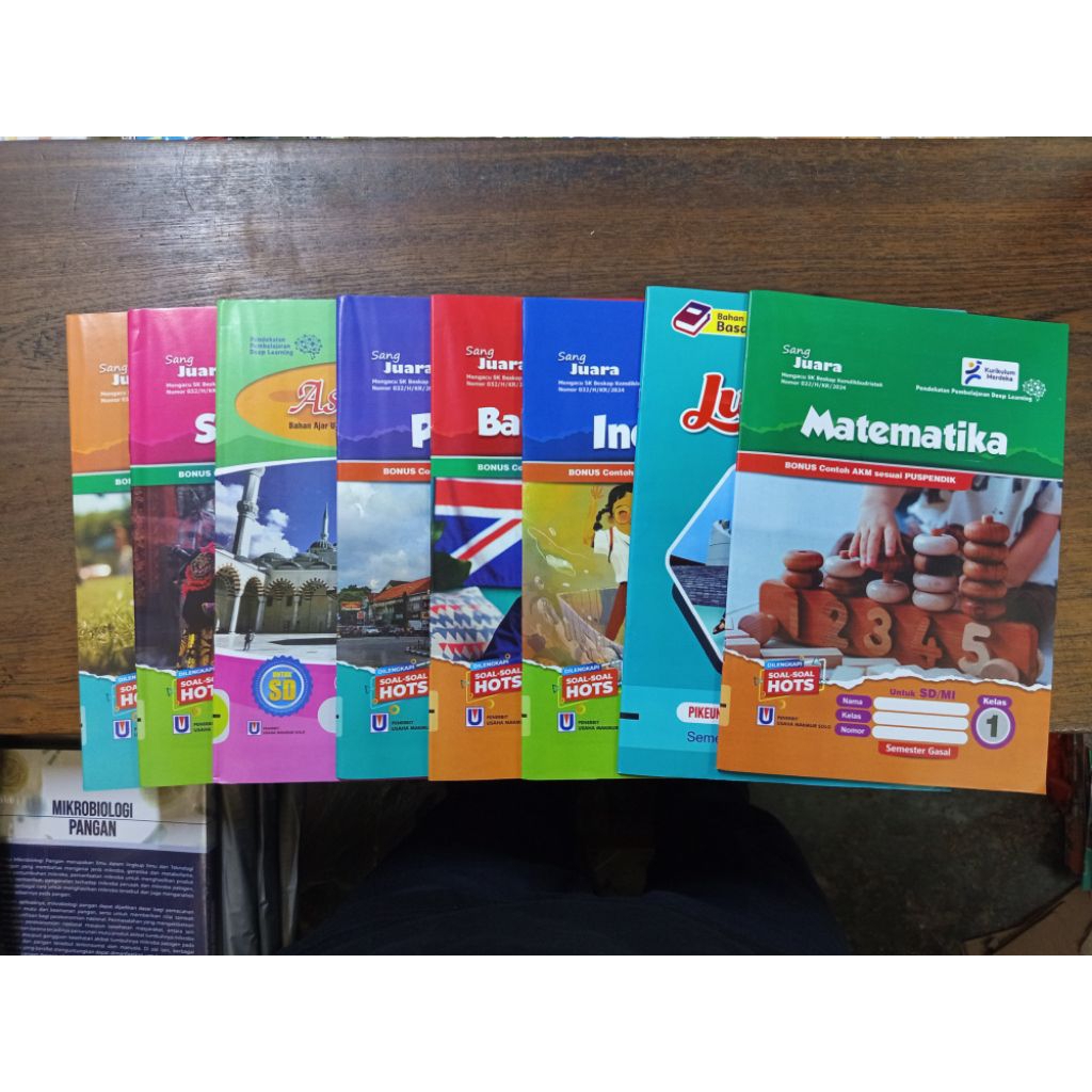 Lks/Modul Kurikulum Merdeka Sang Juara Kelas 1 Sd Semester 1 Matematika,Indonesia,Inggris,S.Budaya,A