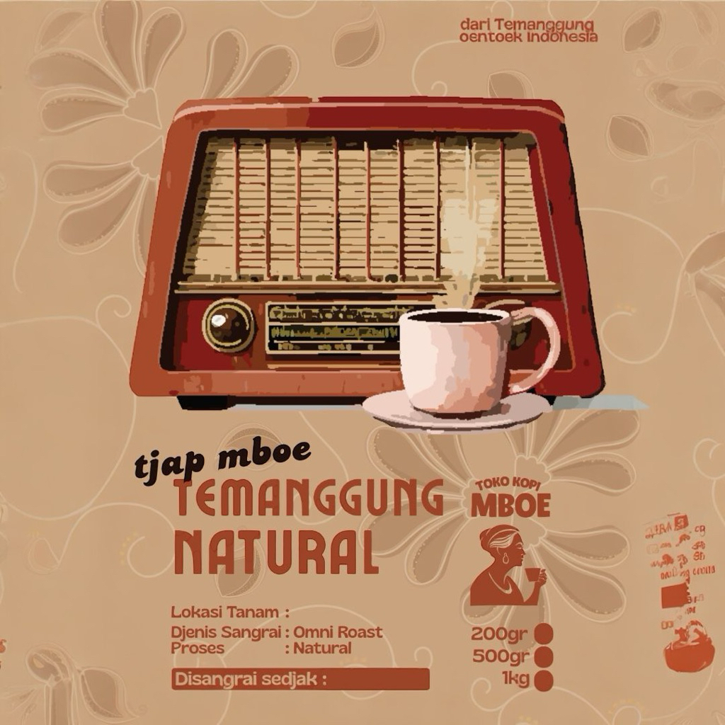 

Fine Robusta Temanggung Roasted Beans Biji Kopi Sangrai