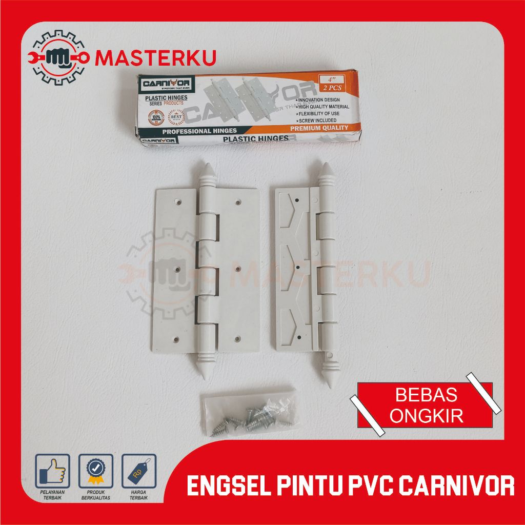 ENGSEL PINTU PVC CARNIVOR /ENGSEL PVC/ENGSEL RINGAN /ENGSEL BIASA /SENDI PINTU