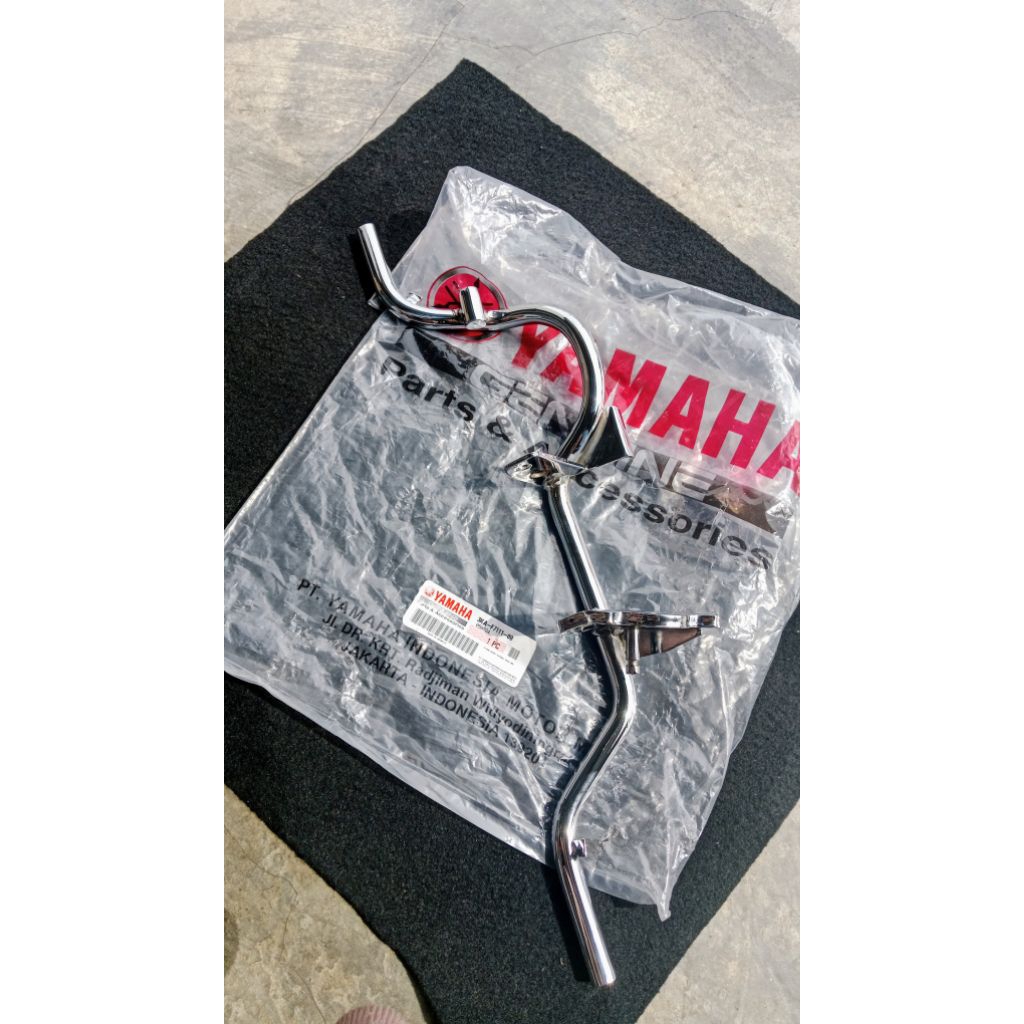 BESI BARSTEP DEPAN RX-KING ORI CHROME