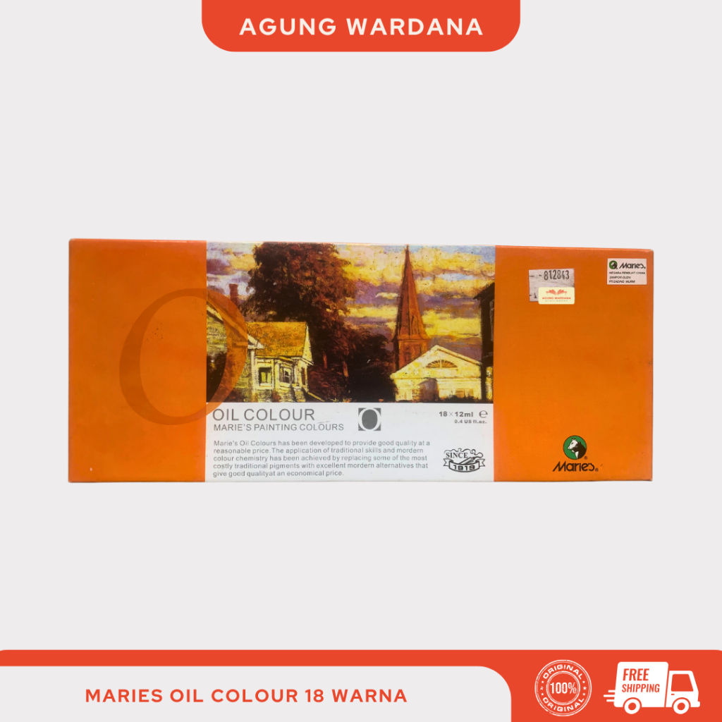 

CAT MINYAK MARIES OIL COLOUR 18 WARNA