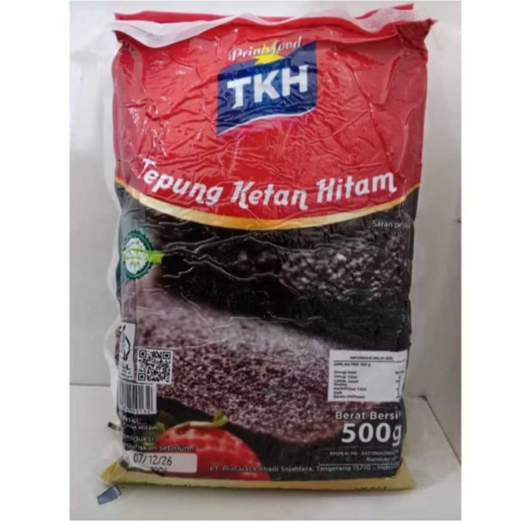 

TKH TEPUNG KETAN HITAM 500 GR PRIMSFOOD / TEPUNG KETAN HITAM TKH 500 GR