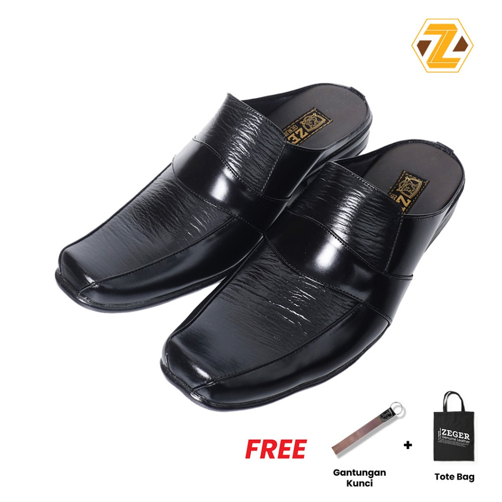 ZEGER Sepatu Selop kulit Pria - BP 401