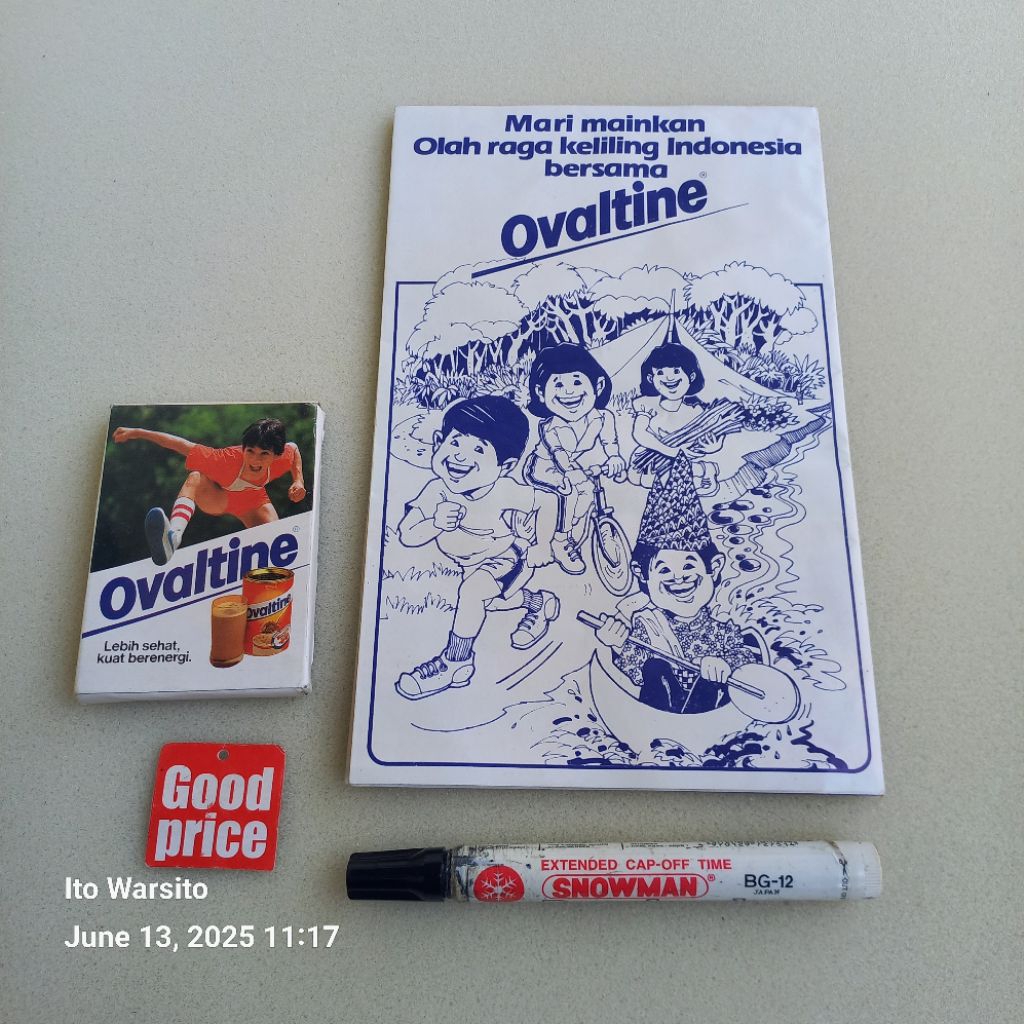 Mainan kwartet jadul ovaltine