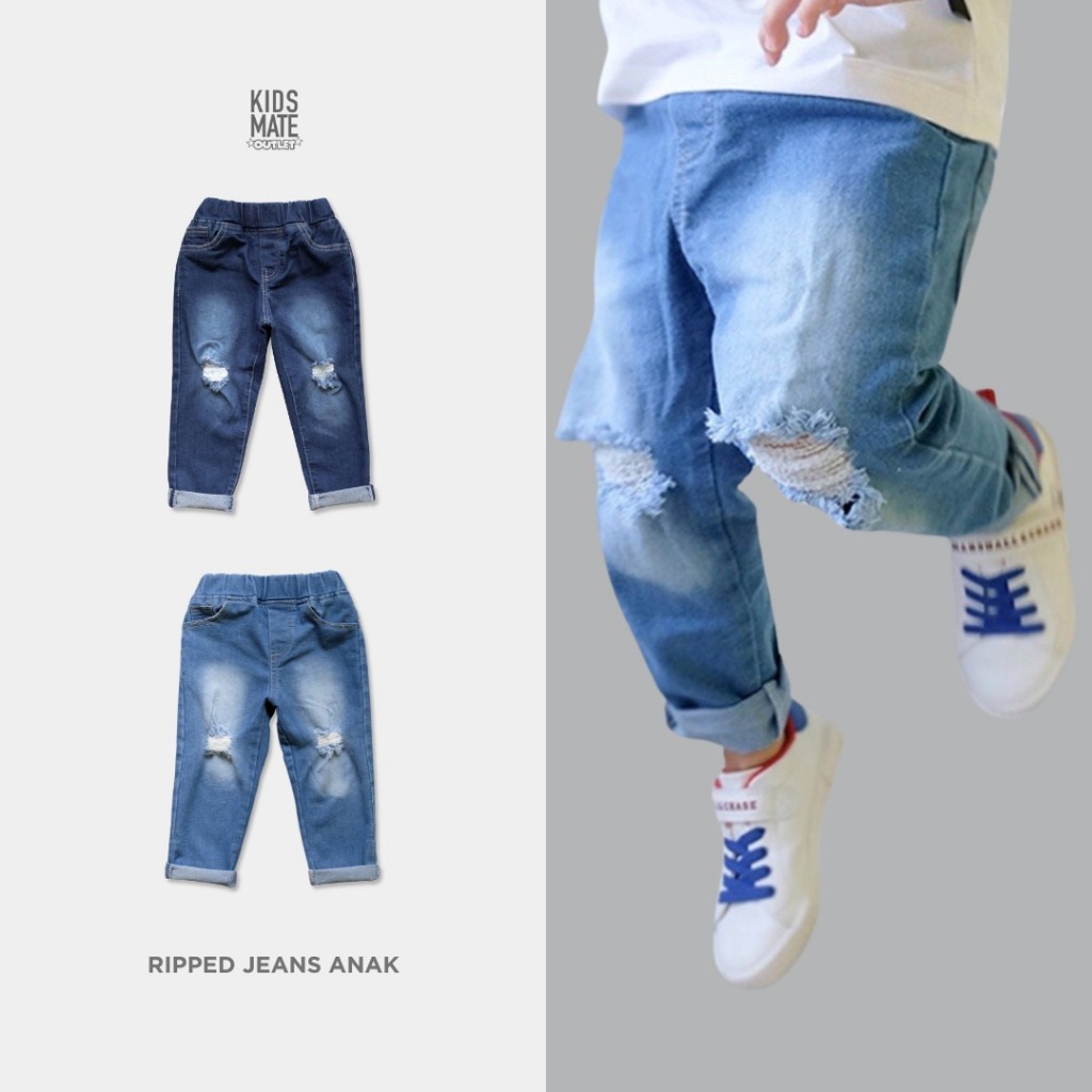 Kidsmate Celana Anak Ripped Jeans KOI Kidsmate Outlet
