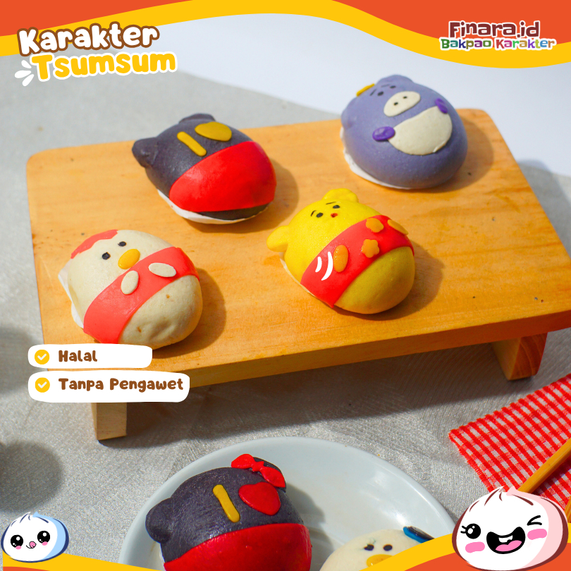 

Bakpao Karakter Frozen Finara Tsumsum Isi 6 Pcs Cemilan Halal