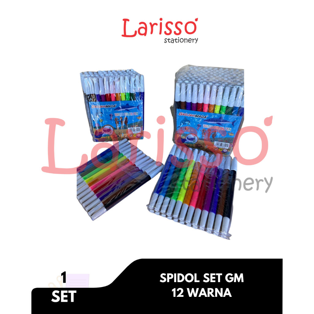 

GM - (pcs) SPIDOL SET GM 12 Warna - Pcs