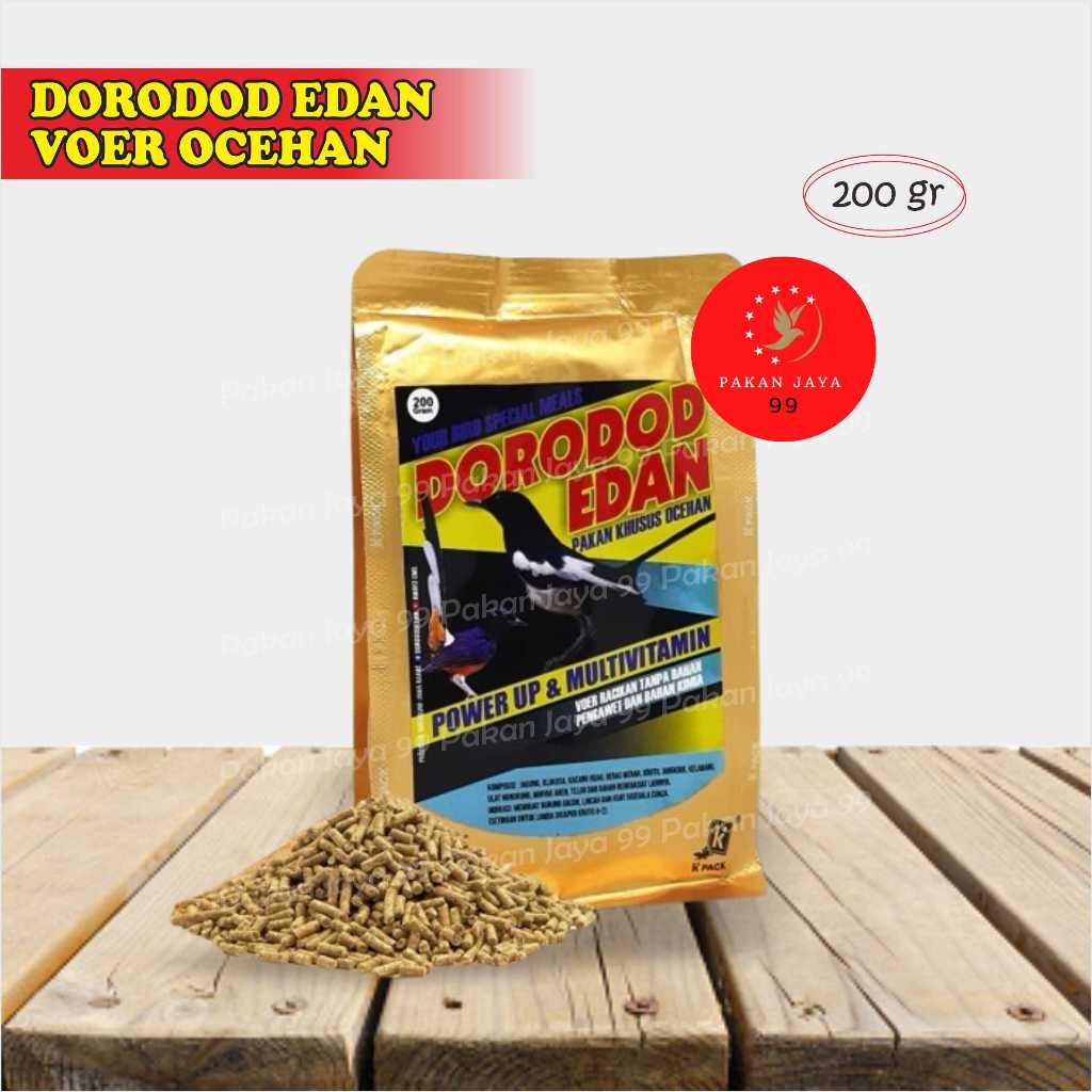 READY DE OCEHAN DORODOD EDAN VOER PAKAN MAKANAN BURUNG KACER MURAI HWAMEI PROTEIN TINGGI