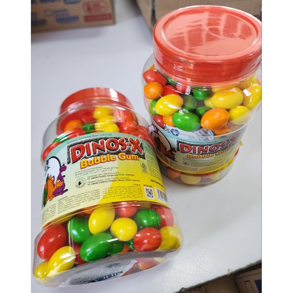 

DINOS X BUBBLE GUM 195 X 5GR