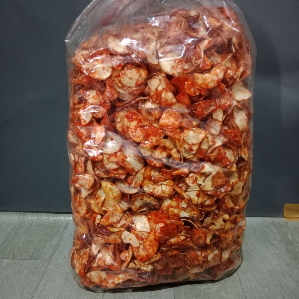 

Keripik singkong pedes manis balado 5 kg (paket usaha)