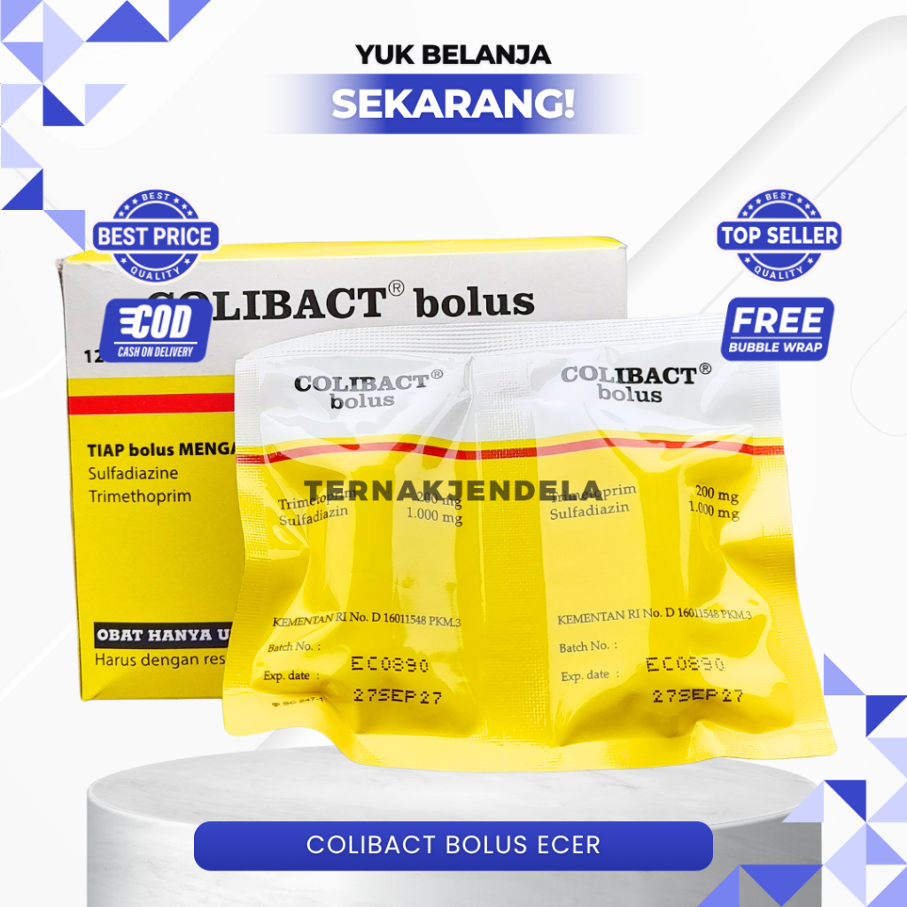 ECER 1 COLIBACT BOLUS DIARE HEWAN - Untuk Sapi Kuda Domba Babi