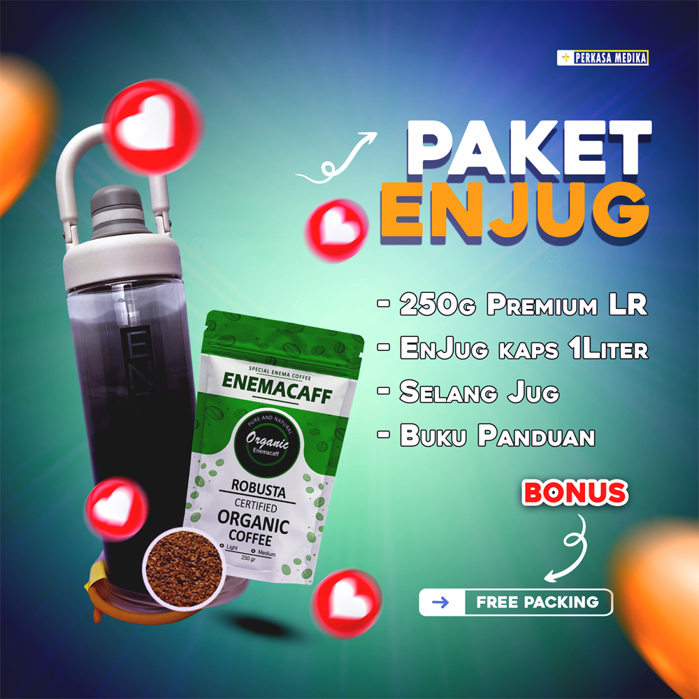 

Paket Enema Kopi Lengkap EnJug + Kopi EnemaCaff 250g LR Premium