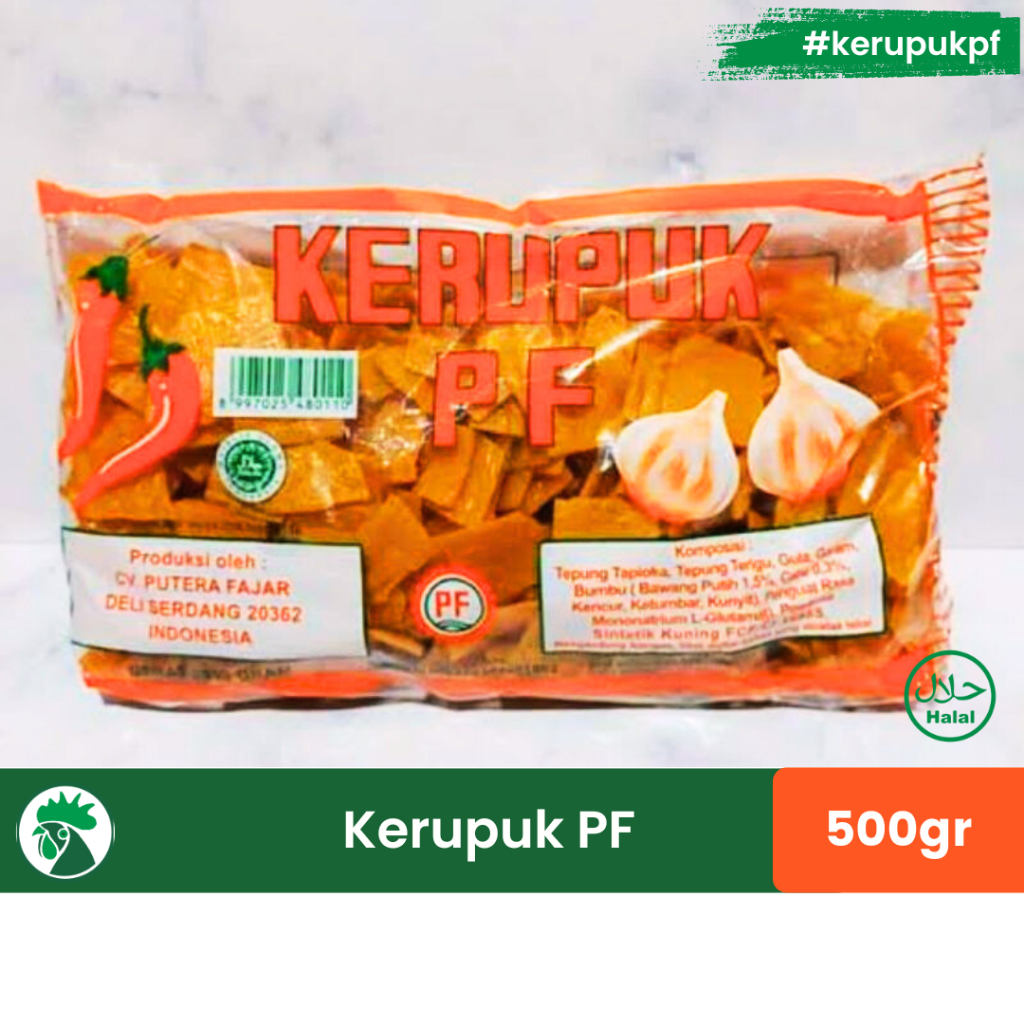 

Kerupuk PF 500gr | Keripik PF | Kerupuk Pendamping Pecal, Nasi Goreng, Gado-Gado, Mie Goreng