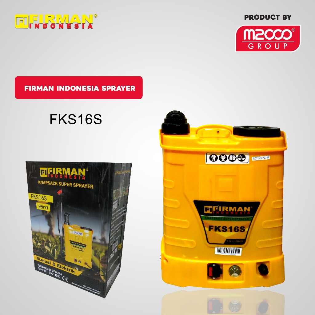 M2000 X Firman Indonesia Alat Semprot Tangki Sprayer Manual 18 Liter Alat Semprotan Hama Padi and Sp