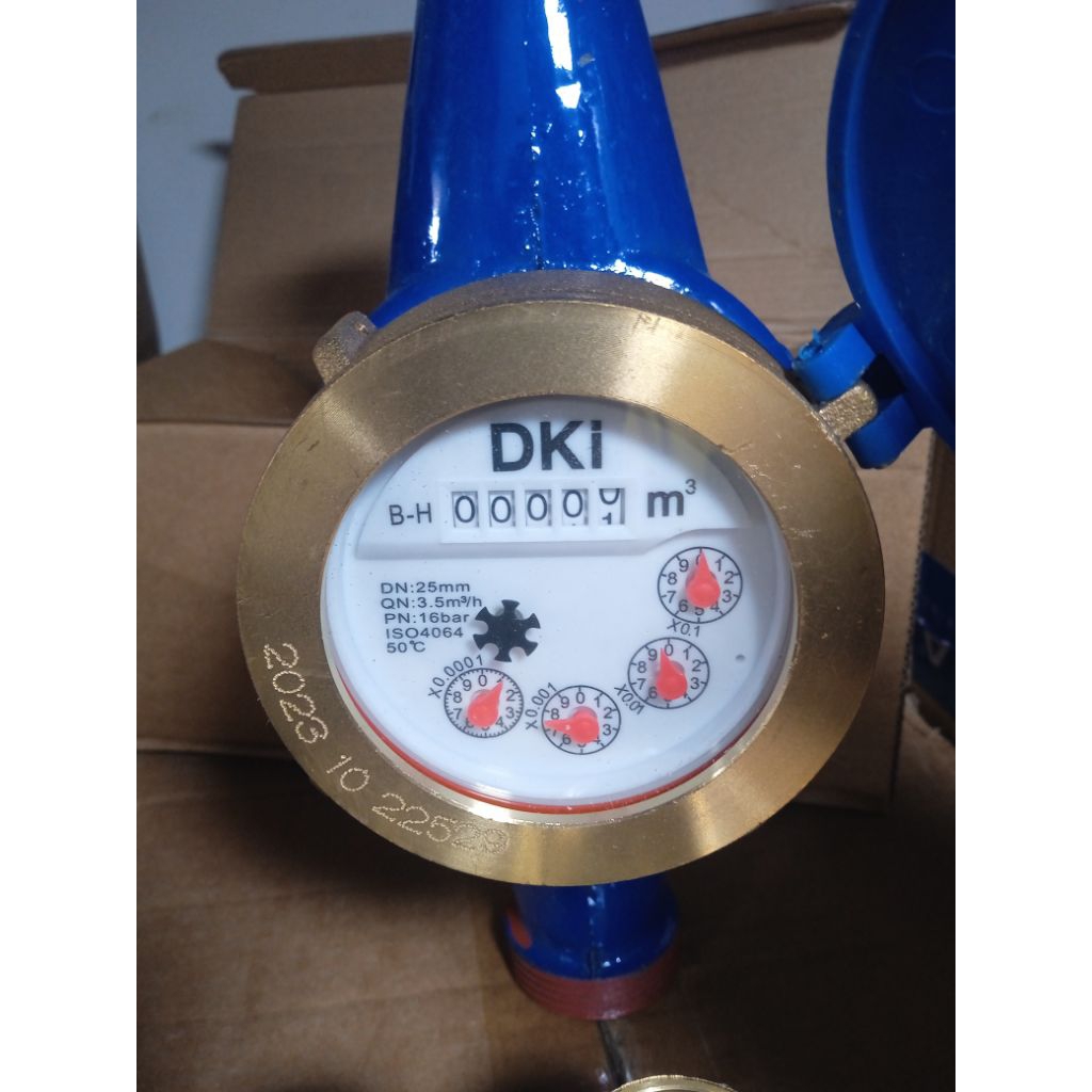 Flow meter/ Water meter/ meteran air bersih ukuran 1" DKI