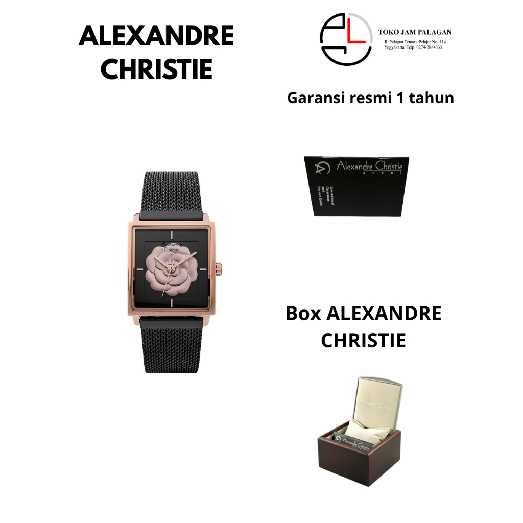 Jam Tangan WANITA ALEXANDRE CHRISTIE  ALEXANDRE  ACF-2848-LHBBRBA