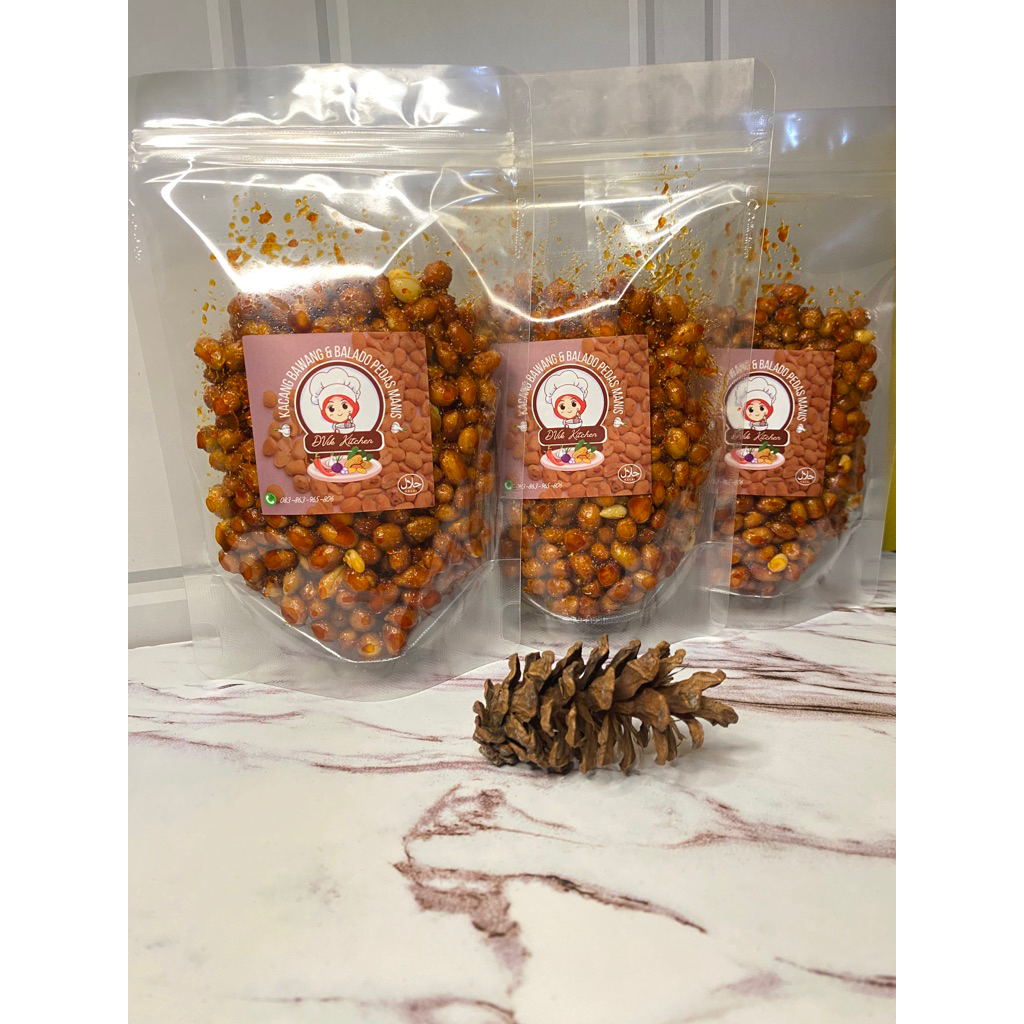 

Kacang balado pedas manis 250g/kacang pedas manis/jajan jadul/makanan ringan